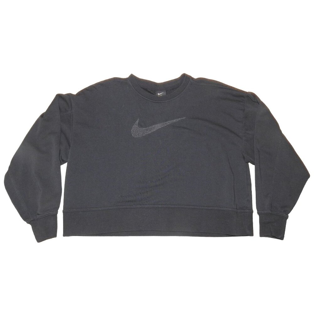 Nike Dri-Fit Get Fit Women's Swoosh Training Crew Neck Sweatshirt DJ077 Small